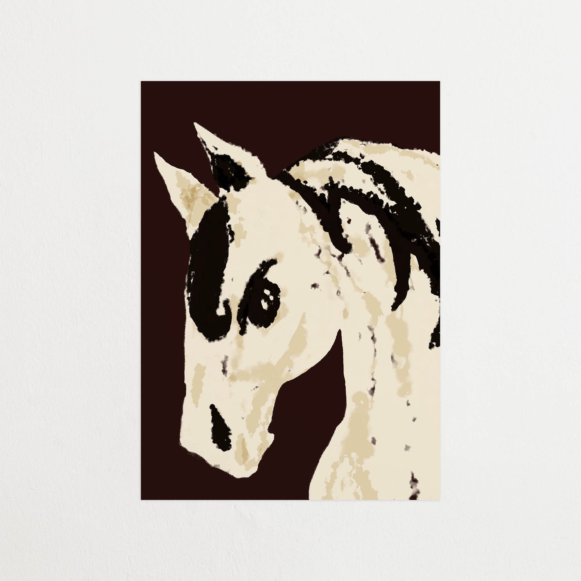 Pony Portrait - Espresso | Poster | Anna Mörner