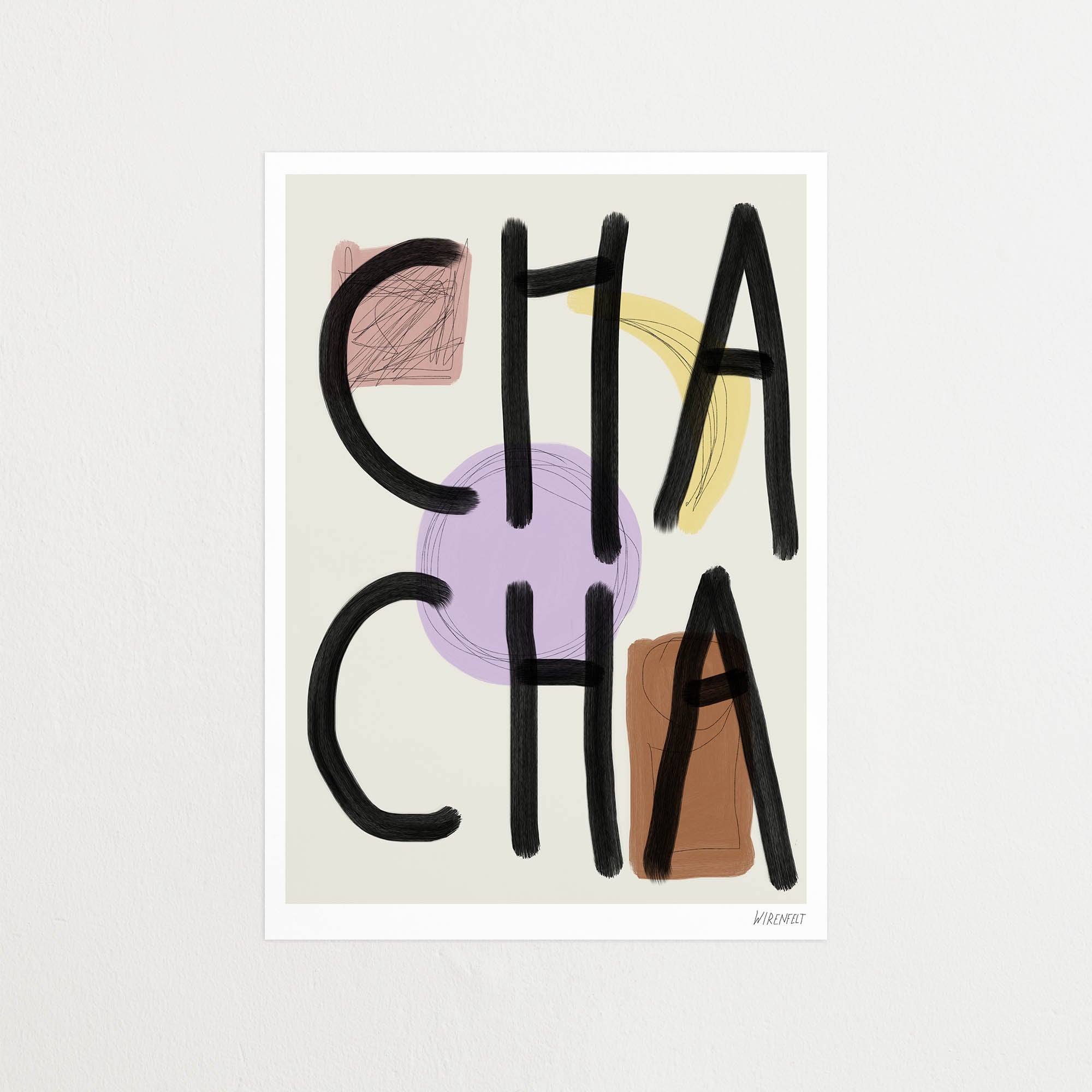 Cha cha - Playful Poster - Lisa Wirenfelt