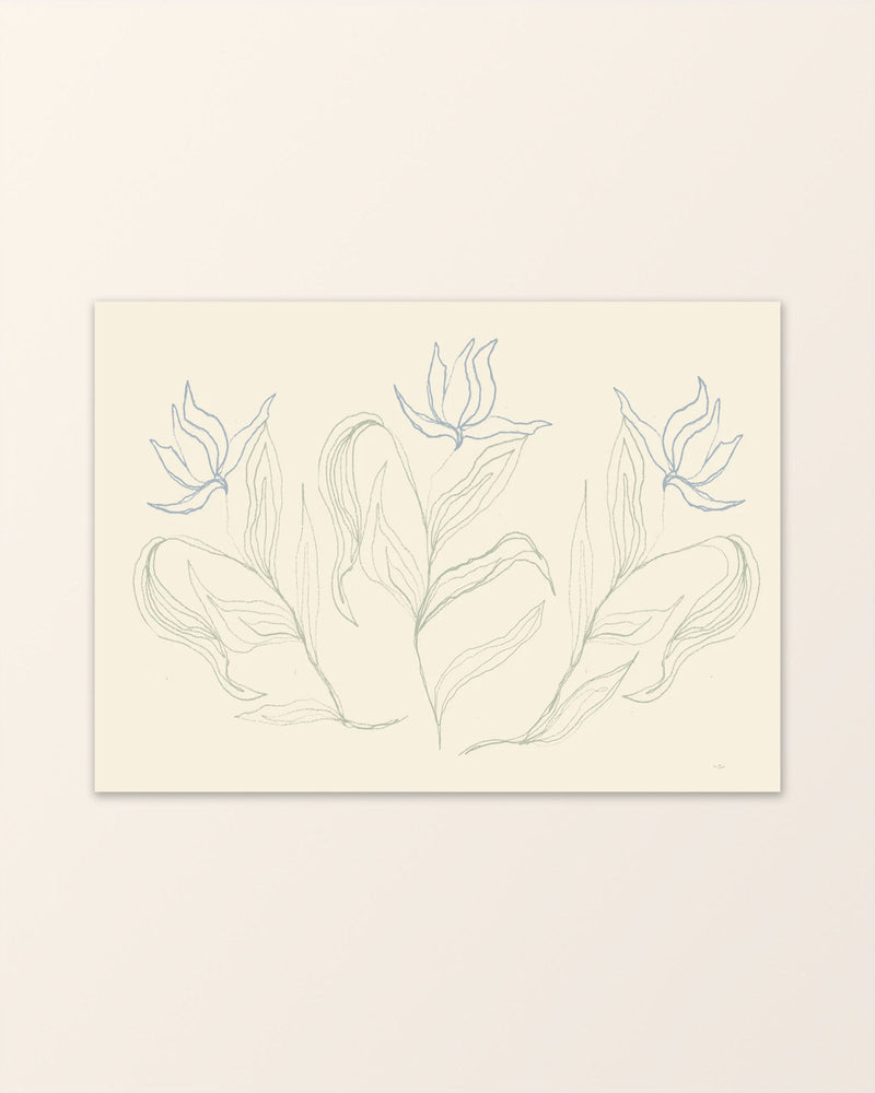 Breeze - Art Print with flowers - Anna Mörner