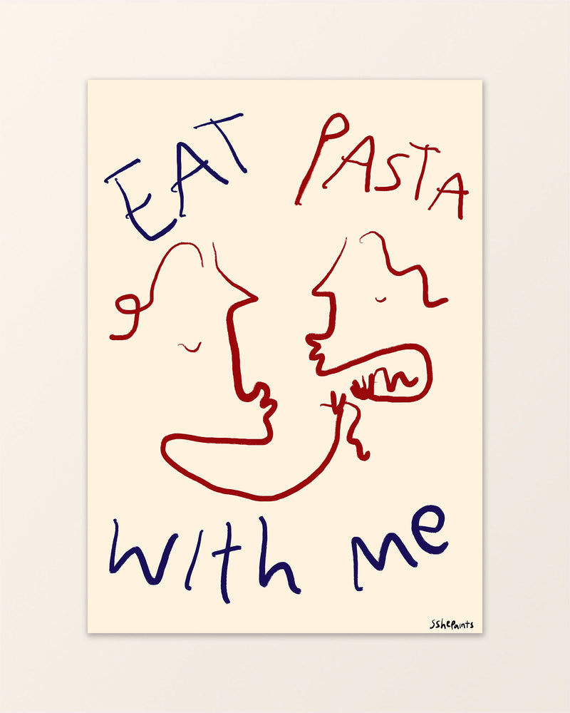 Eat pasta with me