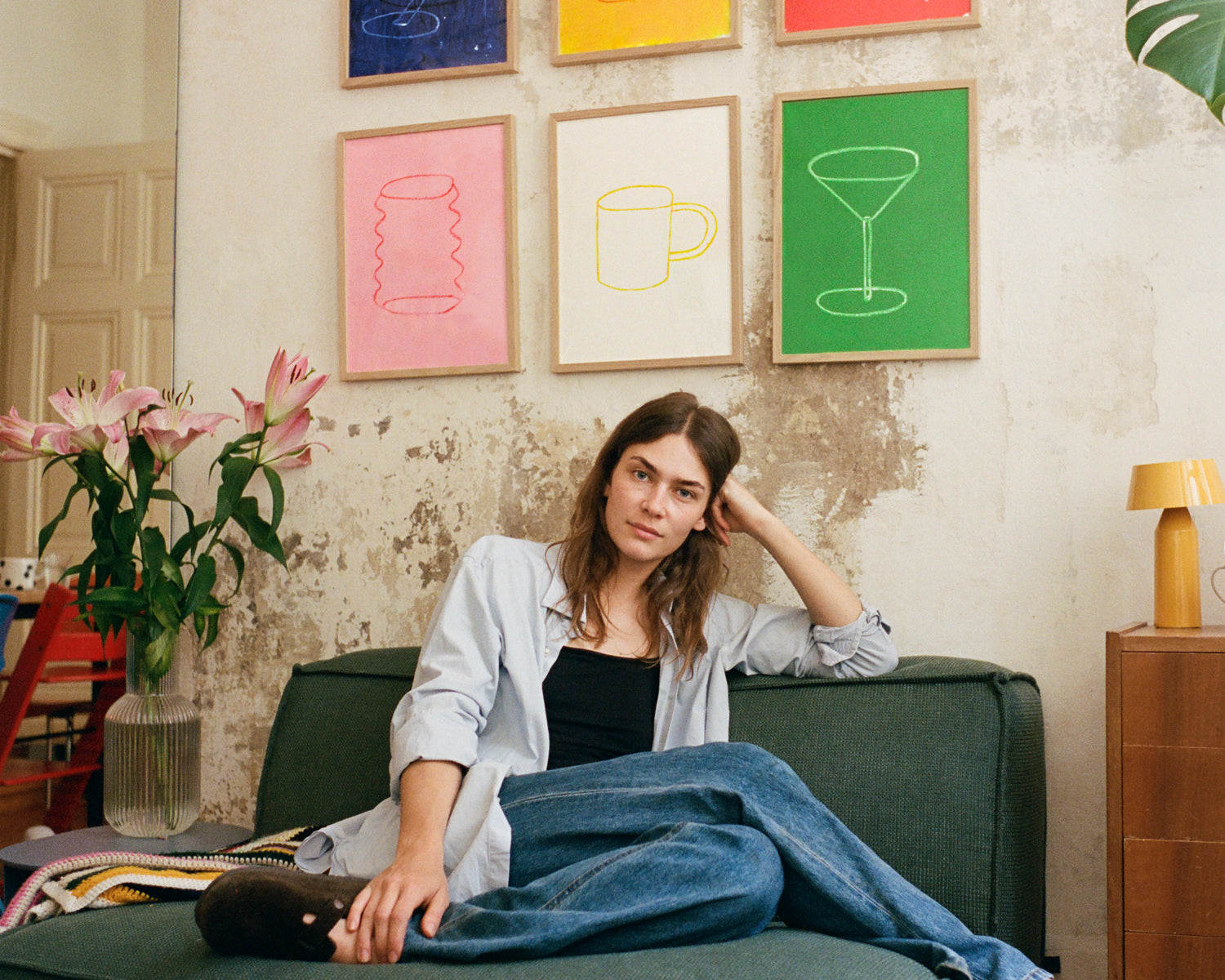 Shrimp Print | Poster | Colorful print with text for the kitchen