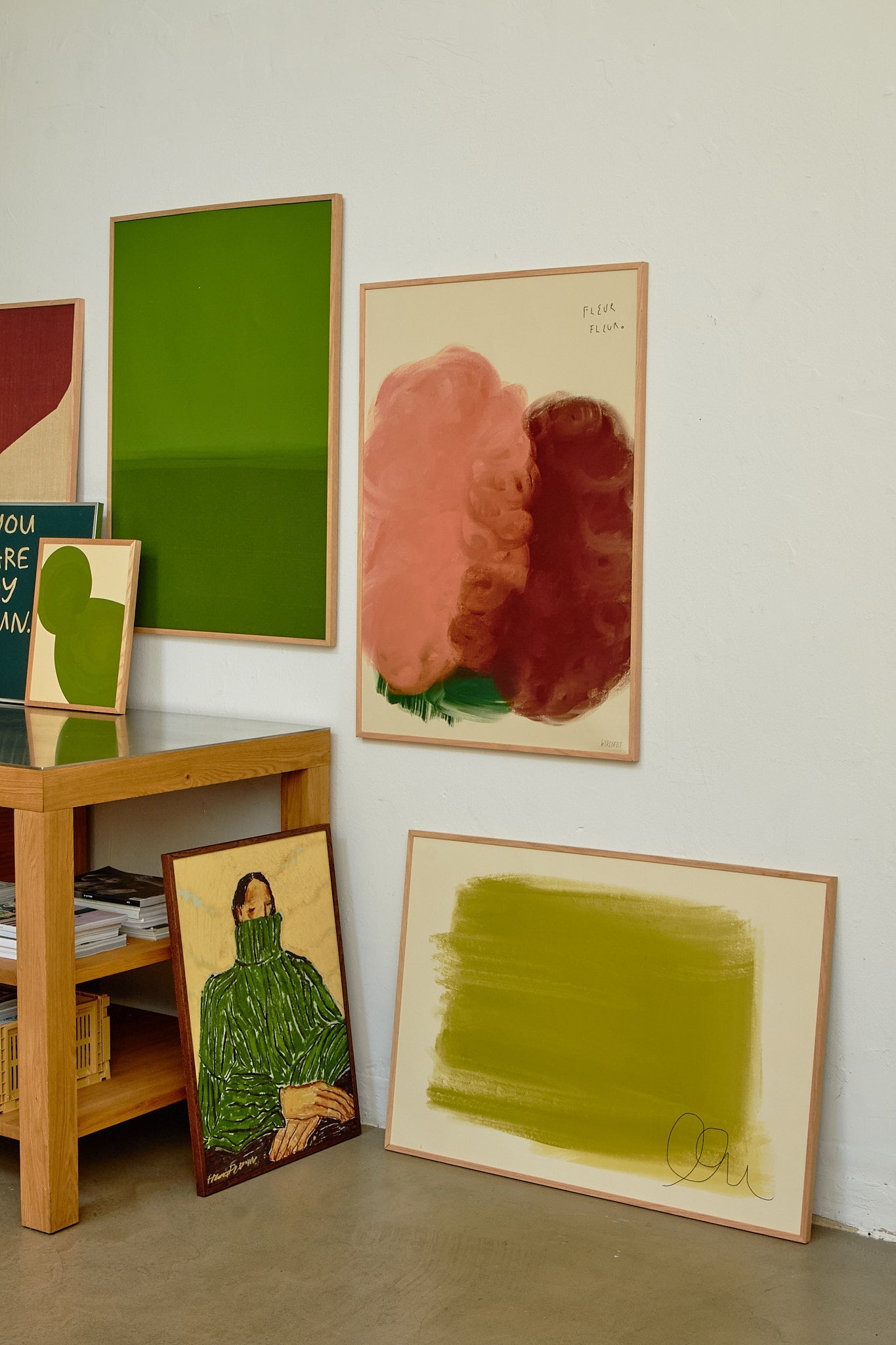 Dark Fleur fleur | Abstract art | Lisa Wirenfelt