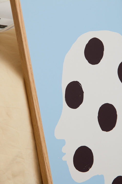 Close-up detail of the print