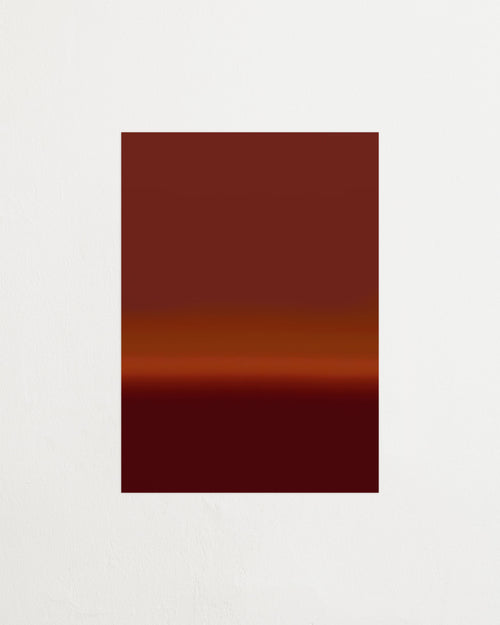Gradient color swatch from red to brown on a white background