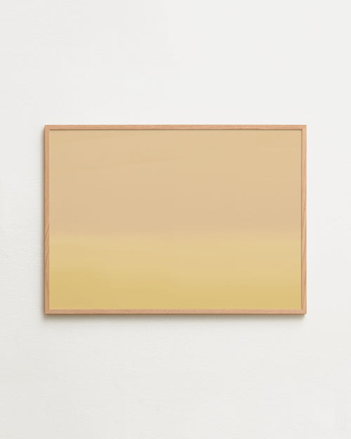 Beige rectangular object on a white background
