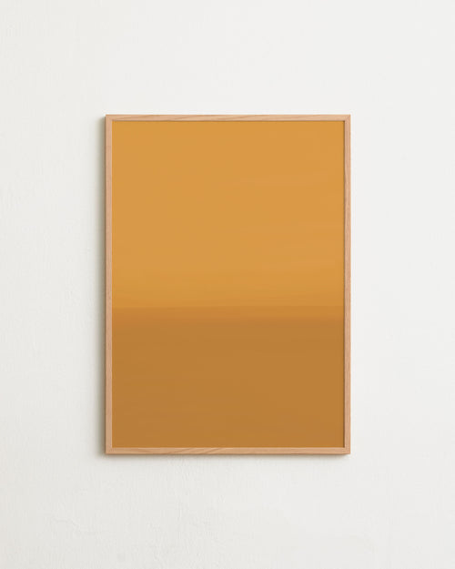 Rectangular mirror with a wooden frame on a white background