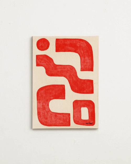 Canvas - Linen bright red