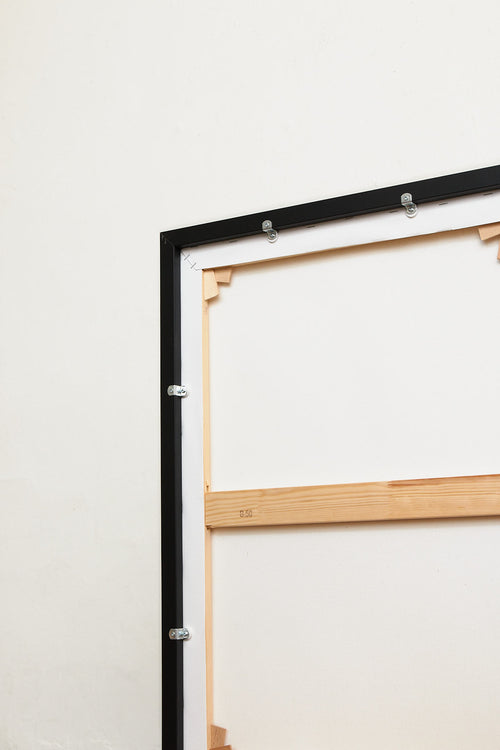 Canvas black wooden frame