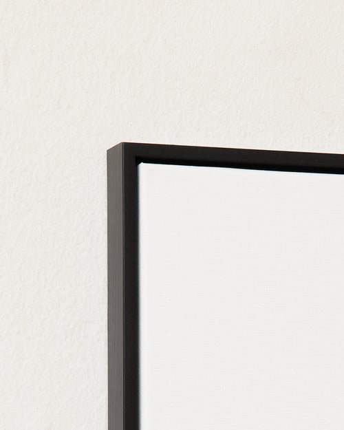 Canvas black wooden frame
