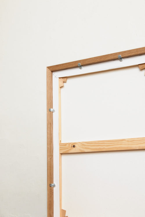Canvas oak frame