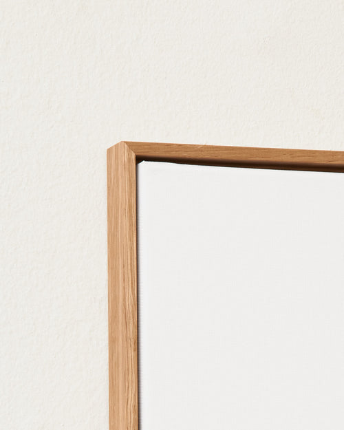 Canvas oak frame