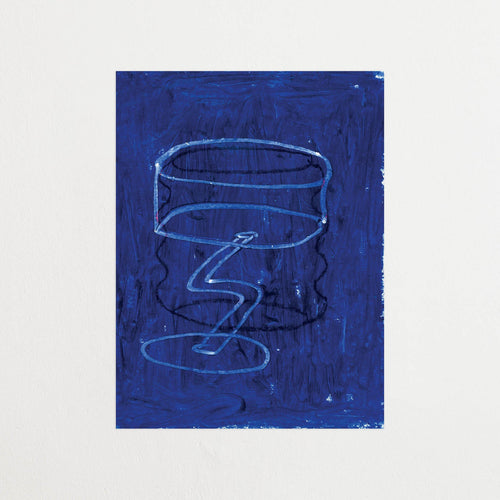 Blue Glass Isis-Maria Poster