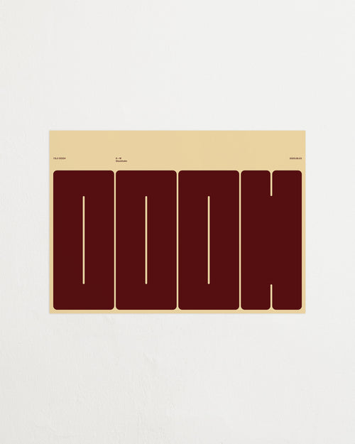 Poster with the word 