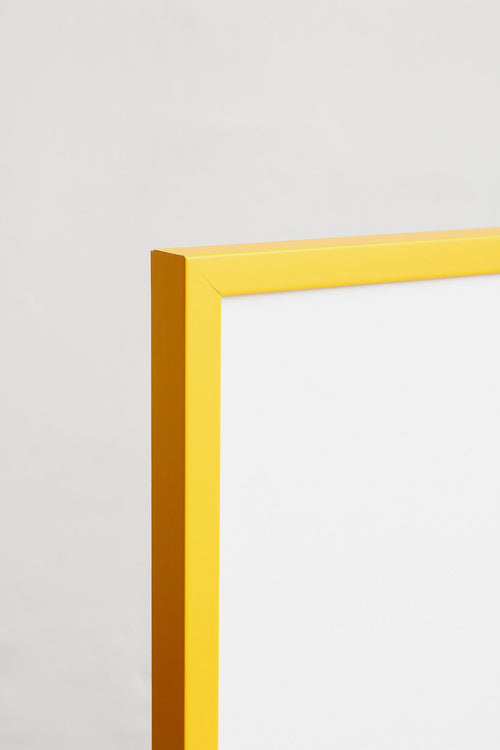 Yellow wooden frame