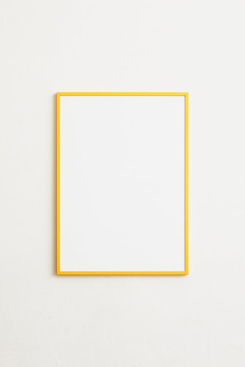 Yellow wooden frame