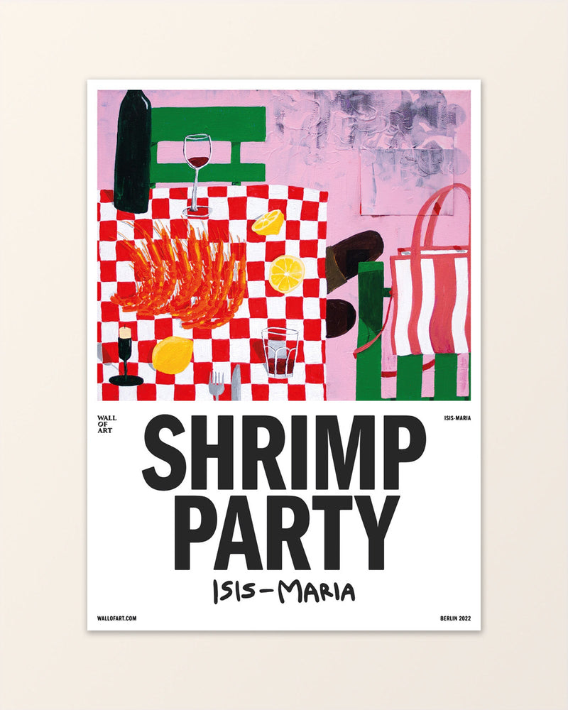 Isis Maria Shrimp Print Poster