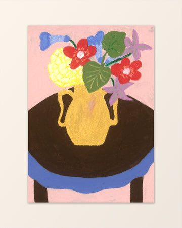A table for flowers - Art Print - Jennie Petersen