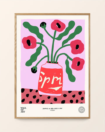 Poppies in Röd Spritz can Limited Edition